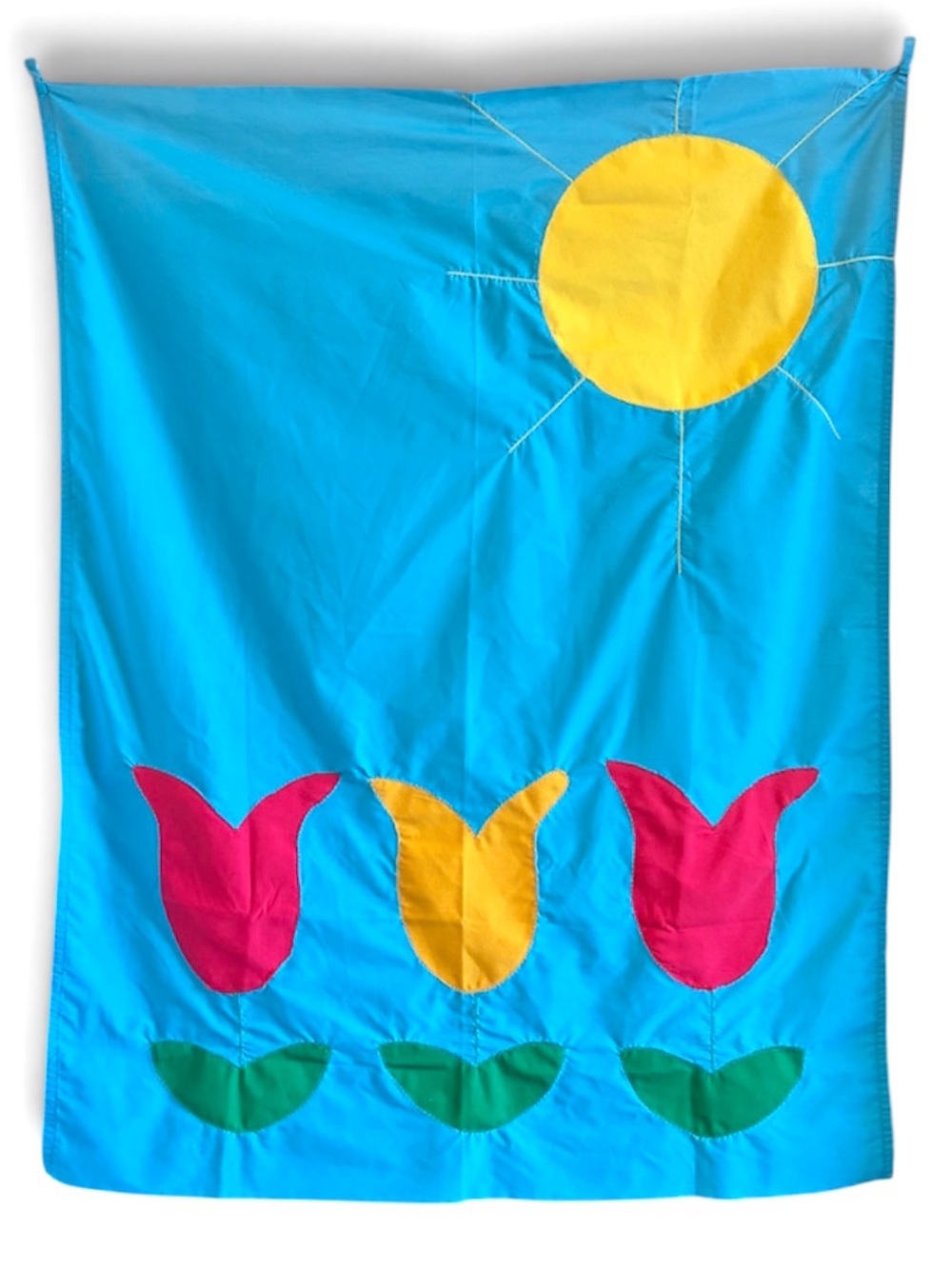 Huge Colorful Wall Hanging Nursery Child’s Room Wall Decor Appliqué Sun & Flower